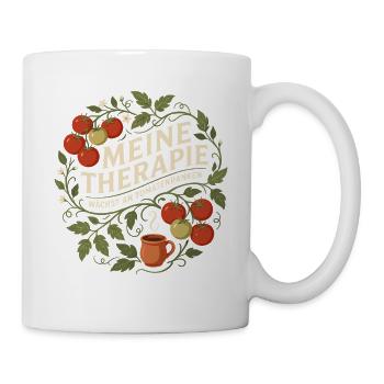 Meine Therapie Tomatenrankens Heilung - Tasse - Weiß - Rechts