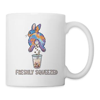 Bubble Tea Boba Drôle de Lapin mignon - Mug blanc - blanc - Droite