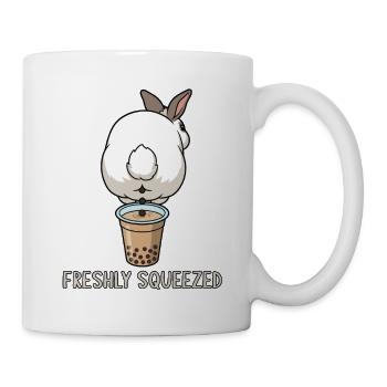 Bubble Tea Boba Drôle de Lapin mignon - Mug blanc - blanc - Droite