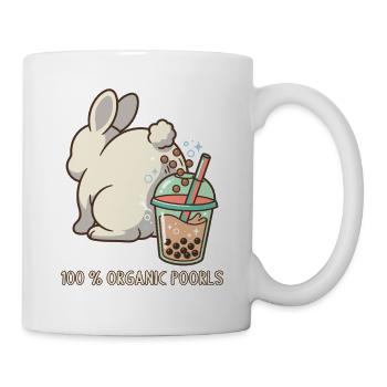 Bubble Tea Boba Drôle de Lapin mignon - Mug blanc - blanc - Droite