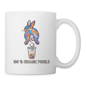 Bubble Tea Boba Drôle de Lapin mignon - Mug blanc - blanc - Droite