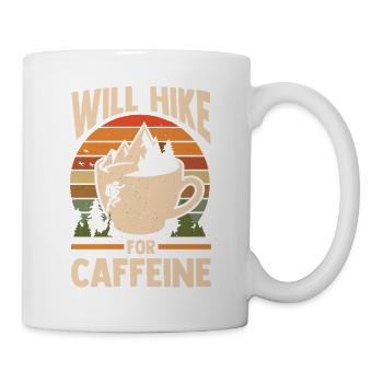 Hiking Mountain Trail Backpacking Outdoors Wildern - Tasse - Weiß - Rechts
