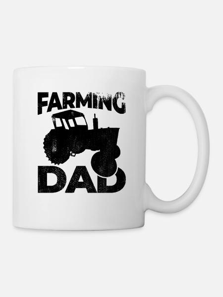 Bauernhof Papa - Tasse - Weiß