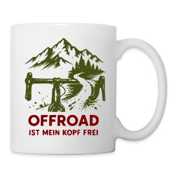 Offroad Freiheit Bergpfad - Tasse - Weiß - Rechts