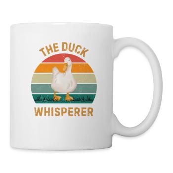 Cadeau Chuchoteur de Canards Drôle drôle d’Amoureux de Canard - Mug blanc - blanc - Droite