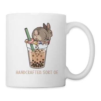 Bubble Tea Boba Drôle de Lapin mignon - Mug blanc - blanc - Droite