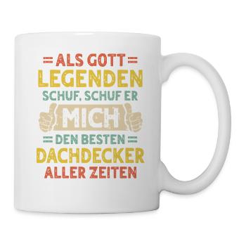 Dachdecker - Tasse - Weiß - Rechts