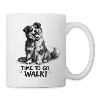 I'm Ready for the Walk Funny Dog - Mug - white - Right