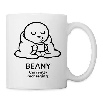 Beany – Currently Recharging | Cozy Coffee Mood - Mug - white - Right