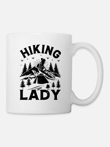 Hiking Lady Mountain Hiking Girls - Tasse - Weiß