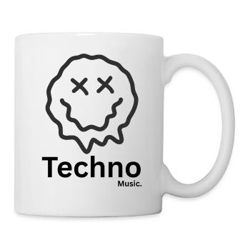 techno - Mug blanc - blanc - Droite