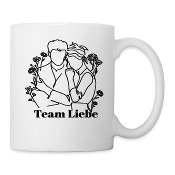 Team Liebe Jahrestag Geschenk Valentinstag Paar - Tasse - Weiß - Rechts