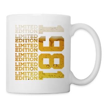 BIÈRE ÉDITION LIMITÉE 1981 45E ANNIVERSAIRE - Mug blanc - blanc - Droite