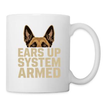 Système Ears Up Belgique armé Malinois - Mug blanc - blanc - Droite