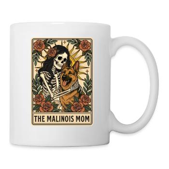 Der Malinois-Mama-Belgischer Schäferhund - Tasse - Weiß - Rechts