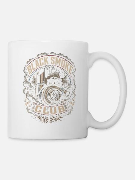 Rolling Coal Black Smoke Club - Tasse - Weiß