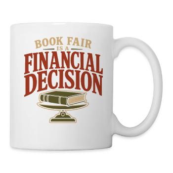 Book fair gift for financially injured people - Mug - white - Right