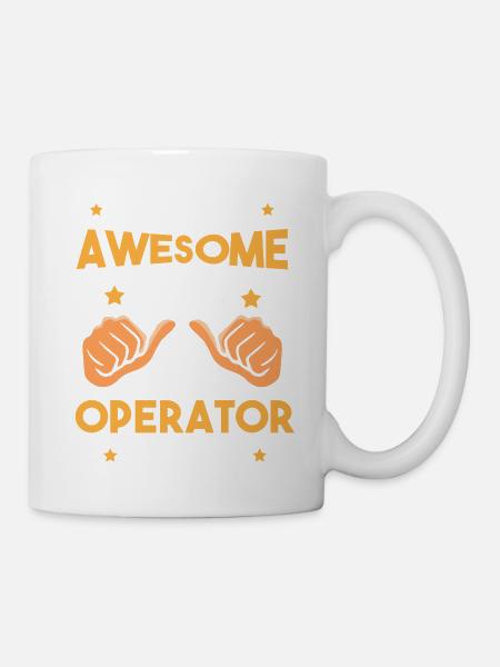 Kranführer Kran - Tasse - Weiß