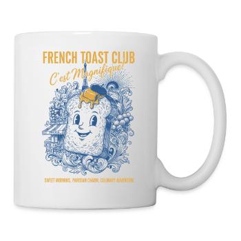 Breakfast French Toast Club Cest Magnifique Brunch - Mug - white - Right