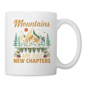 Hiking Mountain Trail Backpacking Outdoors Reading - Mug - white - Right