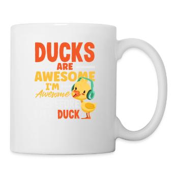 Funny Ducks Motif Ducks Lover Sayings - Mug - white - Right