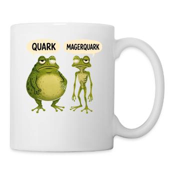 Quark Magerquark Lustige Frösche Für Froschfans - Tasse - Weiß - Rechts