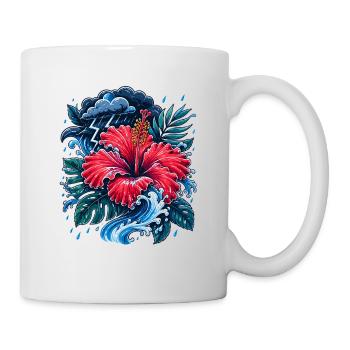 Hibiscus Storm Wave - Mug - white - Right