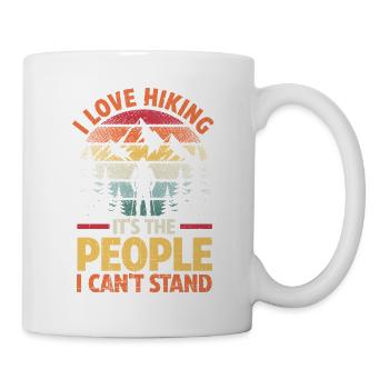 Hiking Mountain Trail Backpacking Outdoors Poaching - Mug - white - Right