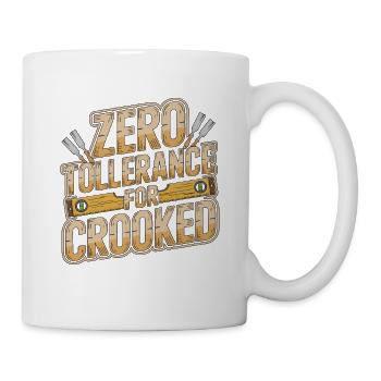 Ébéniste : tolérance zéro pour les meubles tordus - Mug blanc - blanc - Droite