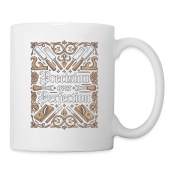 Cabinet Maker Precision Over Perfection Woodworker - Mug - white - Right