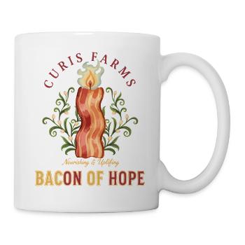 Breakfast Bacon Of Hope Funny Brunch Coffee Food - Mug - white - Right
