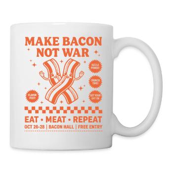 Breakfast Bacon Lovers Funny Brunch Coffee Food - Mug - white - Right