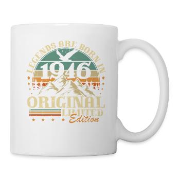 Legends 1946 Vintage 80th Birthday Gift - Mug - white - Right
