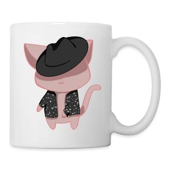 Chat danseur - Mug blanc - blanc - Droite
