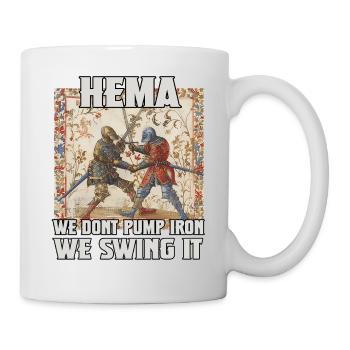 HEMA Fanatics Renaissance of longsword fencing - Mug - white - Right