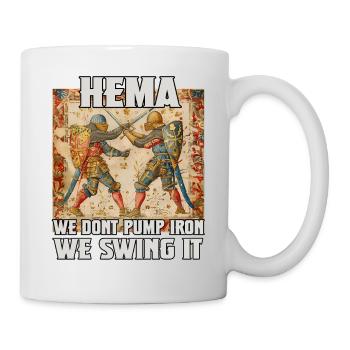 Ancient Blade Arts Longsword Combat HEMA Gift - Mug - white - Right