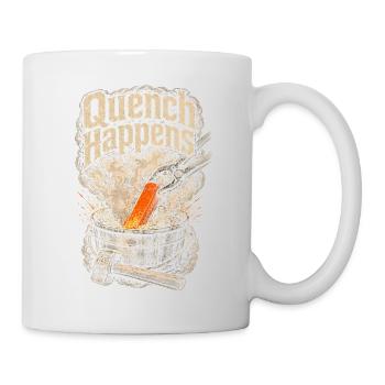 Forgeron, ferron, maréchal-ferrant, trempe se produit - Mug blanc - blanc - Droite