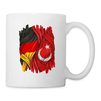 Proud of Germany and Turkey Flags - Mug - white - Right