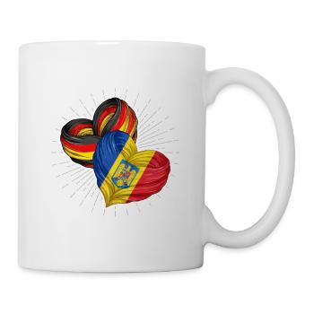 Amitié entre l’Allemagne et la Roumanie - Mug blanc - blanc - Droite