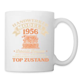 70. Geburtstag Handwerker Modell 1956 - Tasse - Weiß - Rechts