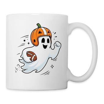 Halloween, America Football, Ghost - Mug blanc - blanc - Droite
