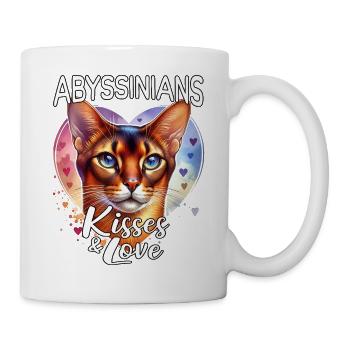Amour des chats abyssiniens - Mug blanc - blanc - Droite
