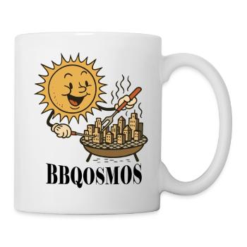 Sun, chef, griller and city - Mug - white - Right