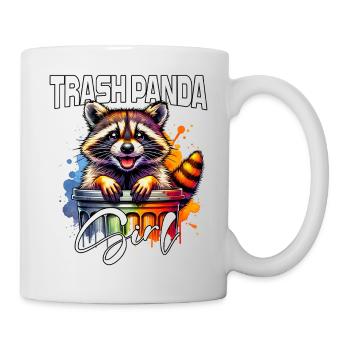 Femelle raton laveur d’Amérique du Nord - Mug blanc - blanc - Droite
