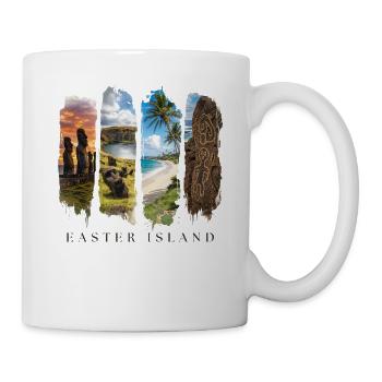Osterinsel Urlaub Travel – Südsee Kultur Motiv - Tasse - Weiß - Rechts