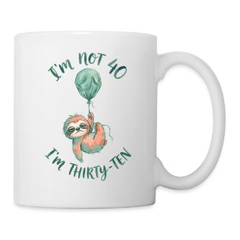 Je n’ai pas 40 ans, c’est mon 30e anniversaire - Mug blanc - blanc - Droite
