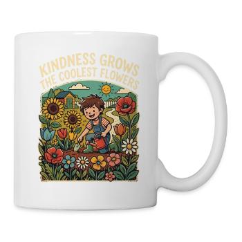 La gentillesse fait pousser les fleurs les plus fraîches - Mug blanc - blanc - Droite