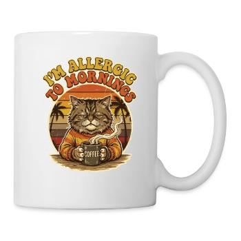 Cat I'm allergic to Morgende - Mug - white - Right