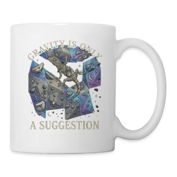 La gravité des boulderers n’est qu’une suggestion - Mug blanc - blanc - Droite