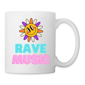 Sunshine Rave Music Néon Design - Mug blanc - blanc - Droite